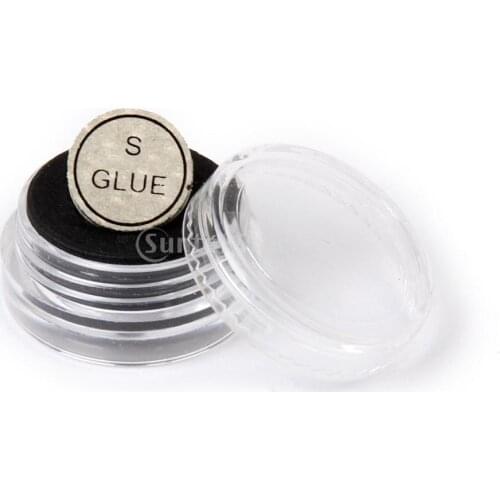 1pc 14mm Pool Billiard Cue Tip Artificial Leather Humidity Resistant Glue on Rate S
