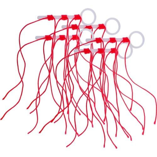 10pcs Stop Knot Durable Red Braided String Knots Outdoor Fishing Accessory Tackle Tool for Rock