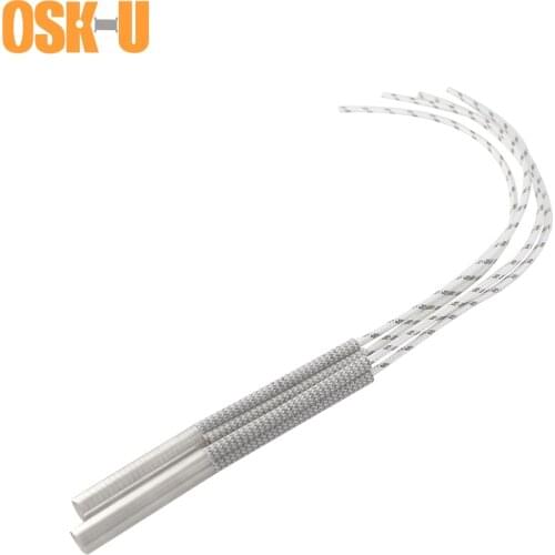 2PCS 10mm Tube Diameter Cartridge Heater Element 220V Stainless Steel Electric Tubular Heating Element Wattage 100/150/250W