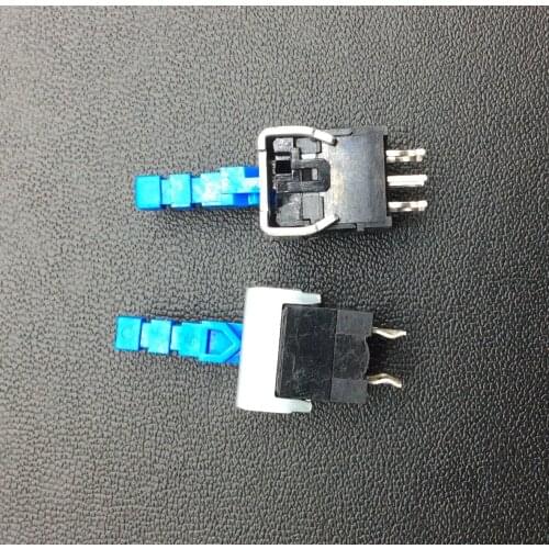 2pcs self-locking switch, double row 6-pin button, key with lock, power switch