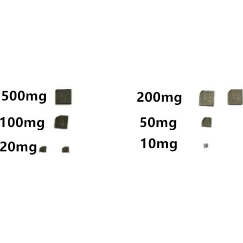 8Pcs M1 1.1g 10mg-500mg Grams Precision Calibration Scale Weight Set
