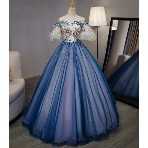 100%real 18thcentury royal court blue barcoque cosplay ball gown medieval dress Renaissance gown queen Victorian Belle Ball gown