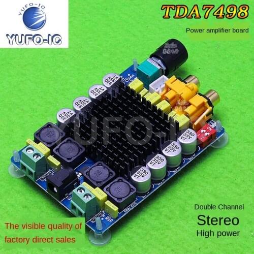 Free Ship 2pcs TDA7498 Amplifier Board 2X100W Power Digital Power Amplifier Board Computer Amplifier Dual dao li