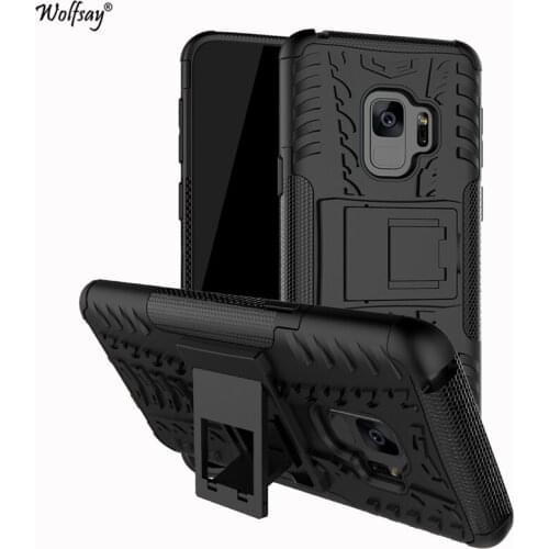 Wolfsay Case For Samsung Galaxy S9 Cover Hard Plastic & Soft Silicon For Phone Case Samsung Galaxy S9 Case for samsung s9 Fundas