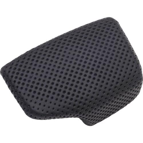 Black Perforated Gear Shift Handball Cover Trim Lever Shifter Gear Knob Cap For Audi A4 B9 A5 Q7 Q5 2016-2019