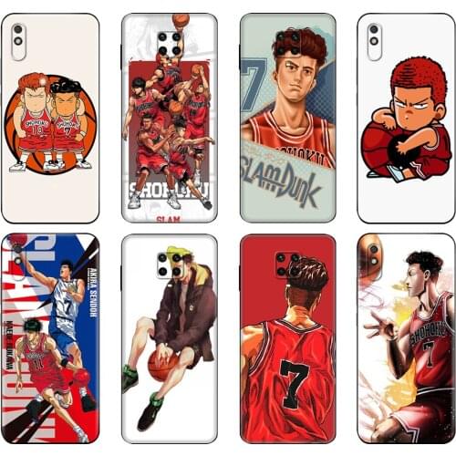 Black tpu Case For Xiaomi Redmi 7A 8 8A 9 9A 9C Case Redmi Note 8T 8 Pro T Note 9 9S 9 Pro Case Ryota Miyagi Slam Dunk