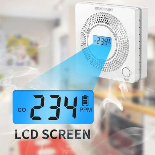 2021 WiFi Carbon Monoxide Detector Household Gas Alarm Tuya Smart Battery Powered CO Detection Alarm 85dB Siren Sound Alarm