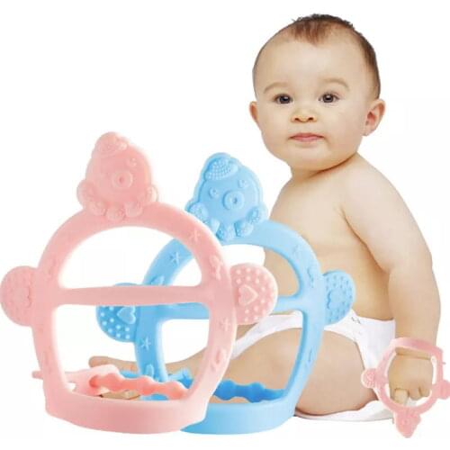 Kids Teething Silicone Baby Care Teether Gloves Pacifier Newborn Dental Care Durable Child Sucking Fingers Thumb Teether Toys