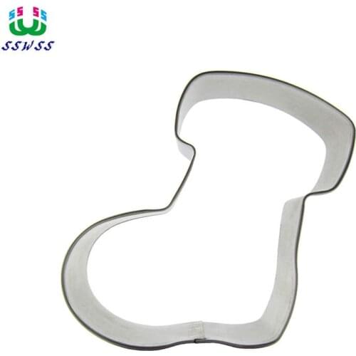 Iceland Snow Boots Shaped Cake Cookie Biscuit Baking Mold,Stainless Steel Cake Decorating Fondant Cutters Tools,Direct Selling