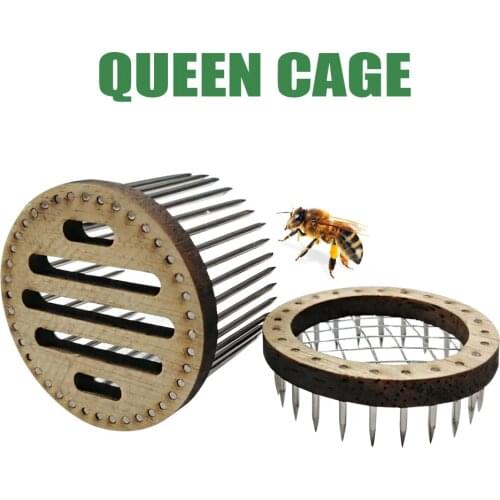 New Queen Bee Cage Stainless Steel Needle Type Catcher Isolation Room Beekeeping Equipments Beekeeper Supplies