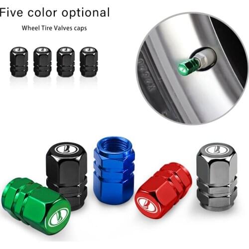 4Pcs Car Tyre Air Stems Caps Metal Dust Proof Covers For Lada Vesta Niva Samara Kalina Largus Priora Xray Granta Accessories