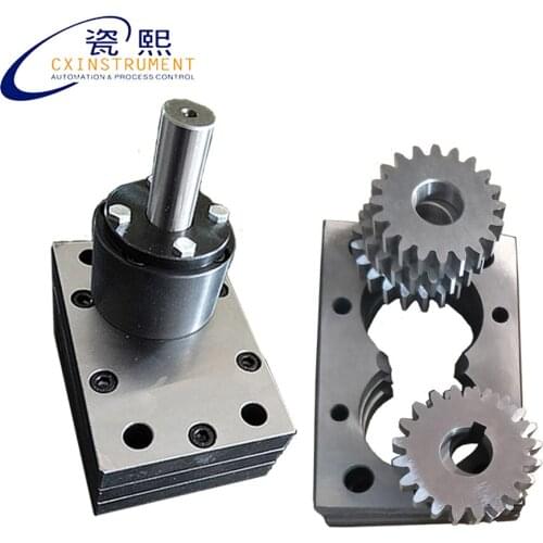 Micro pump stainless steel gear metering pump for oil 2.4CC/R Displacement