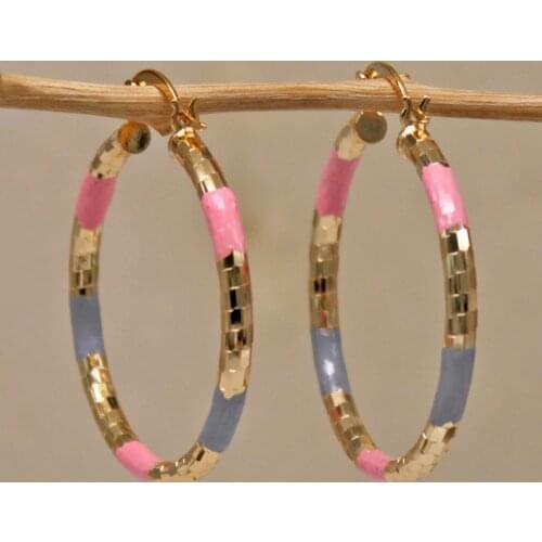 RLOPAY fashion Round Hoop Gold Earrings for Women Gold round Earrings Luxury Jewelry for Wedding Anniversary Gift acessories