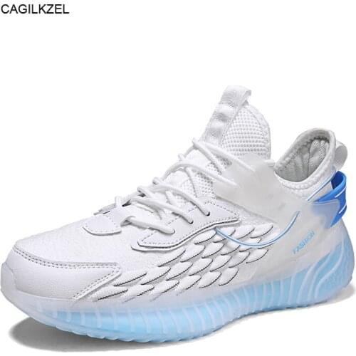 2021 NEW Mens Sneakers Mesh Breathable Big Size Sneakers Summer 2021 High Quality Platform Casual Light Soft Fashion