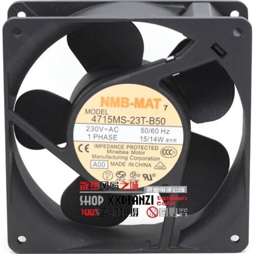 NMB-MAT 4715MS-23T-B50 A00 AC 230V 15W 120x120x38mm Server Cooling Fan