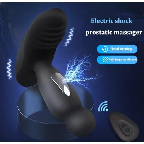 New Electric Shock Pulse Male Prostate Massager Vibrating Butt Anal Plug Vibrator Wireless Prostate Stimulator Sex Toys For Men