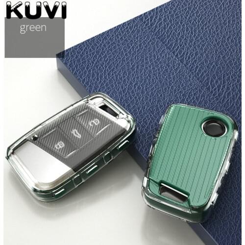 New Soft TPU Car Remote Key Case Cover Holder Shell Fob For Volkswagen VW Magotan Passat B8 Golf For Skoda Superb A7 Accessories