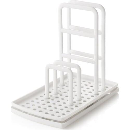 Sink Organizer DIY Kitchen Utensil Holder Sponge Drainer Dish Towel Holder Caddy Organiser with Drain Pan for Kitchen Bathroom