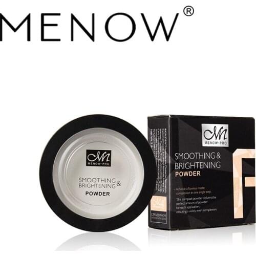 Hot Selling Menow F16008 White Trim Makeup Powder Cake Moisturizing Concealer Highlight Powder Cosmetic Gift for Women or Girl