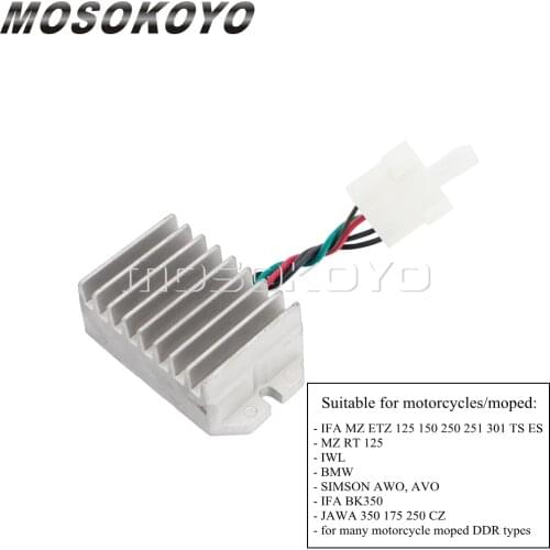 Motorbike Voltage Rectifier Ignition Powerdynamo Regulator For BMW IWL Simson AWO AVO IFA BK350 MZ ETZ 125 150 250 251 301 TS ES