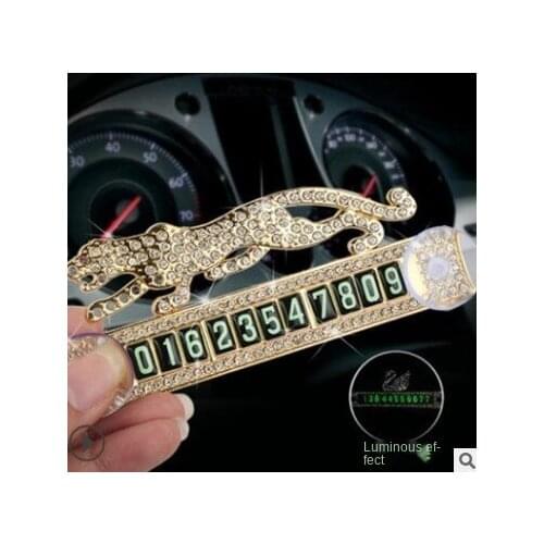 1PCS In Car Parking License Plate Temporary Stop Sign Temporary Car Parking Card Phone Number Card Plate