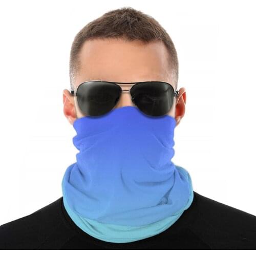 Ocean Colorful Magic Scarf Half Face Mask Unisex Halloween Neck Warmer Seamless Bandana Multi-functional Headwear Cycling Hiking