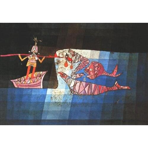 High quality Oil painting Canvas Reproductions fantastic opera 'The Seafarer by Paul Klee Painting hand painted