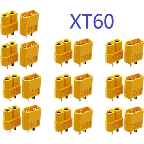XT60 XT-60 Male Female Interface Bullet Connector Plugs For RC Car Lipo Battery Charger Drone Airplane Helicopter RC Transmitter