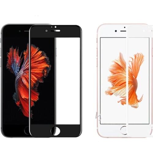 9H Full Coverage Cover Tempered Glass For iPhone 7 8 6 6s Plus Screen Protector Protective Film For iPhone 6 6s 7 8 X XS