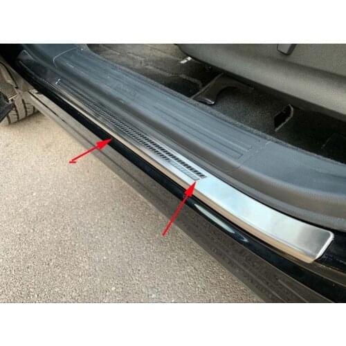 Door Outer Protector Sill Plate Cover Trims For 2019-2021 Subaru Forester New Style Fiber 1PCS