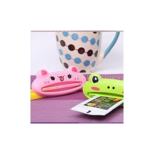 1PC Bathroom Home Cartoon Tube Rolling Holder Squeezer Easy Toothpaste Dispenser Toothbrush Holders Sanitary Ware Accessories