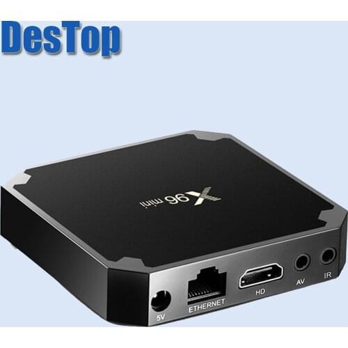 2PCS X96 MINI Android 7.1 Smart TV BOX X 96 2GB/16GB 1GB/8GB Amlogic S905W Quad Core Support 4K 30tps 2.4GHz WiFi Set Top Box