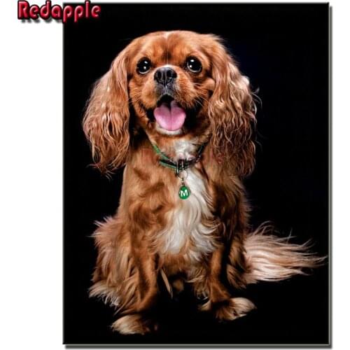 5d Diamond Painting Cavalier King Charles Spaniel Mosaic full Square/round Diamond Embroidery Cross Stitch Crystal Wall decor