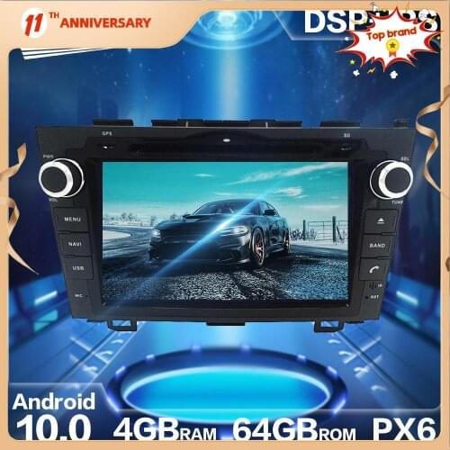 Aotsr Android 10.0 4+64G Car Radio GPS Navigation DSP For HONDA CRV 2006 - 2011 HD Car Auto Stereo Video Multimedia DVD Player
