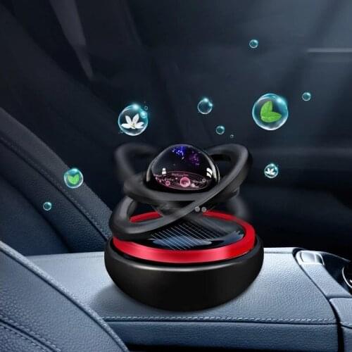 Home Decor Solar Nordic Modern Rotating Car Decoration Magnetic Levitation Solar Car Miniature Figurines Gift Accessories