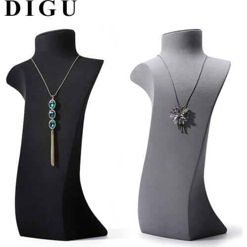 High-end pearl necklace display stand Neck stand Large portrait jewelry display props Neck model display stand