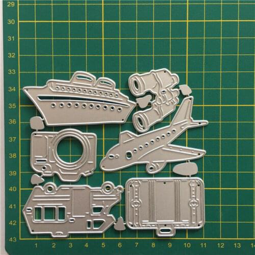 L-Sunday Crafts Dies Cuts Travel Metal Cutting Dies Stencil Scrapbooking Embossing Album Card Craft Making