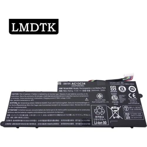 LMDTK New AC13C34 Laptop Battery For Acer Aspire V5-122P V5-132 E3-111 E3-112 ES1-111M MS237 KT.00303.005