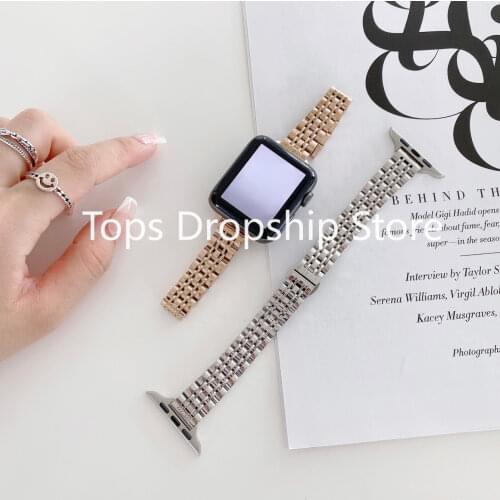 Metal Strap for Apple Watch Band 44mm 42mm 40mm 38mm Stainless Steel Bracelet for for iWatch 6 SE 5 4 3 2 1 Series Accessories