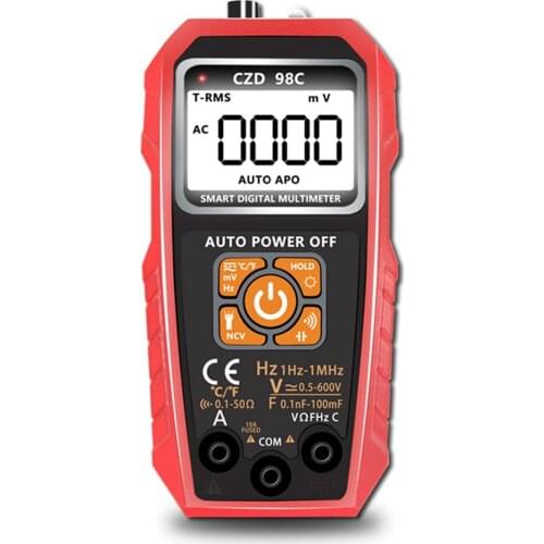 CZD98A Large LCD Display Screen Digital Intelligent Multimeter with Backlight Flashilight Function NCV Direct Current AC Voltage