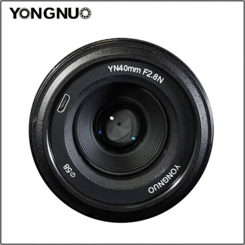 YONGNUO 40MM YN40mm F2.8N Lens F2.8N Light-weight Standard Prime Lens For Nikon d5300 d3400 d7200 d3100 d3200 d5100 DSLR Cameras