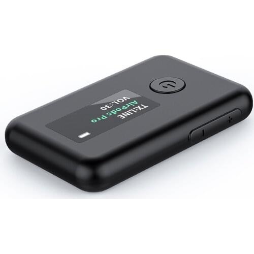 OLED Screen 2-In-1 Bluetooth5.0 Transmitter Receiver Handsfree 3.5mm Jack Aux Wireless Audio Adapter For Car PC Headphone Music