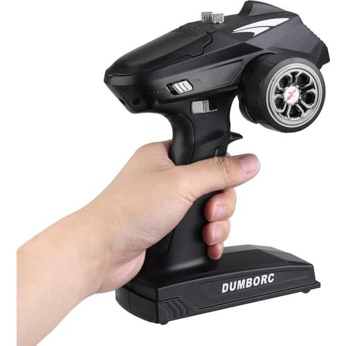 DumboRC X6 2.4G 6CH Transmitter with Gyro and X6FG/ X6F Receiver LED Light Set for 1/10 1/8 Crawler Axial SCX10 D90 RC Car Boat