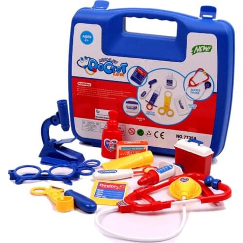 Plastic Kids Doctor Toys for Boy Girl Pretend Play Toys Simulation Medical Box Doctor Tool Toys For Child Christmas Gifts GW01