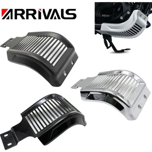 Motorcycle Skid Plate Engine Chassis Protective Cover Guard Chrome For Harley Sportster 883 48 Custom XL1200C 2004-2018
