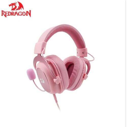 Redragon H510 Zeus 2 Wired Gaming Headphone Gamer 7.1 Surround-Sound Headset Detachable Microphone For PC PS5/4 Xbox One Switch