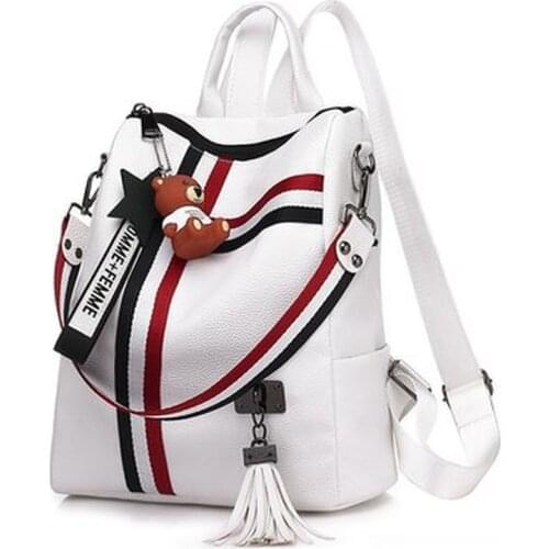 The new ribbon hang hot style amphibious backpack bags designer bag cute backpack women fashion bags for women