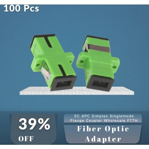 SC APC Fiber Optic Adapter Simplex Singlemode Flange Coupler Wholesale FTTH Field Quick Assembly Connector