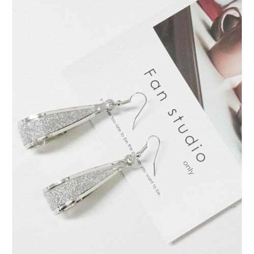 Earrings Jewelry New Vintage Punk Exaggeration Scrub Dangle Water Drops Earrings for Women Long Earrings Jewelry