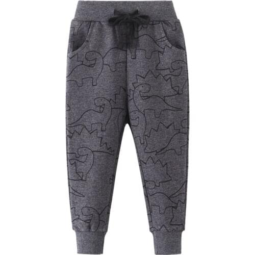 Jumping Baby Boys Sweaterpants Cartoon Pattern Winter Pants for Boys Children Sport Pants for Kids Boy Girl Trousers Clothing